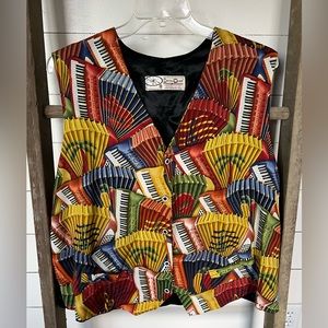 Vintage jazz vest size 2x